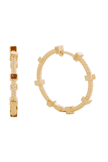 Gold Elevate your everyday look with these charming 14K Gold and White Gold Dipped Spin Wheel Huggie Earrings. Crafted from hypoallergenic brass, these petite 2.5cm earrings feature a delicate spinning wheel design that catches the light beautifully. Perfect for sensitive ears, they're lead and nickel compliant for worry-free wear. Expertly made in Korea, these versatile huggie earrings transition seamlessly from day to night, adding a touch of sophistication to any outfit.