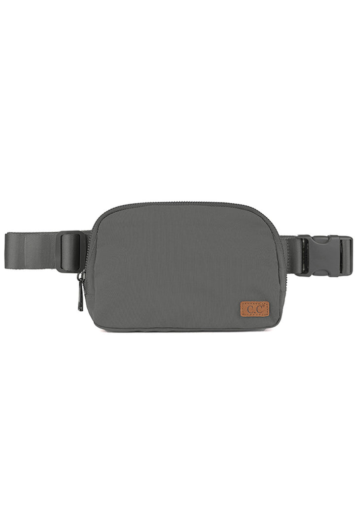 Gray C.C. Waterproof Mini Fanny Belt Bag is the perfect accessory for any adventure. The waterproof material ensures your belongings stay dry, while the compact size and secure belt keep them close and safe. Ideal for outdoor activities or travelling, this bag is a must-have for any on-the-go individual.