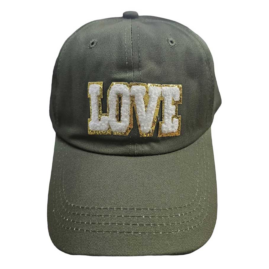 Gray Love Message Baseball Cap, features a classic collection to show your love with every step you take and an adjustable back strap to fit most sizes. Expertly embroidered with the words “Love”, this stylish cap is perfect for everyday outings. It's an excellent gift for your friends, family, or loved ones.