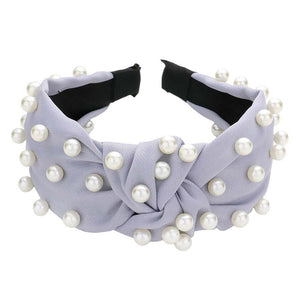 Gray Pearl Embellished Knot Burnout Headband, create a natural & beautiful look while perfectly matching your color with the easy-to-use this headband. Add a super neat and trendy knot to any boring style. Perfect for everyday wear, any occasion, outdoor festivals, and more. Awesome gift idea for your loved one or yourself.
