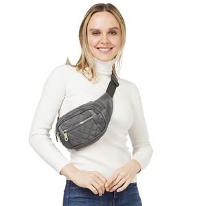 Fashion Waist Packs for Women Fanny Packs Quilted Belt Bag