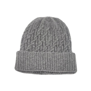 Gray Solid Braided Knit Beanie Hat, wear this beautiful beanie hat with any ensemble for the perfect finish before running out the door into the cool air. An awesome winter gift accessory and the perfect gift item for Birthdays, Christmas, Stocking stuffers, Secret Santa, holidays, anniversaries, etc. Stay warm & trendy!