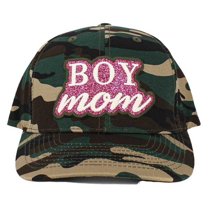 Green Boy Mom Message Baseball Cap, is made with comfortable cotton fabric and features an adjustable snap closure for a perfect fit. The embroidered message is sure to make any mom feel proud. Show your support for your little guy with this! Make a lovely gift to your newly mothered friends and family members.