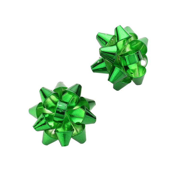 Green Christmas Gift Bow Stud Earrings, enhance your beauty and make a beautiful & unique outlook with these stud earrings. These earrings are the perfect choice for this festive season, especially this Christmas. Perfect Gift for December Birthdays, Christmas, Stocking Stuffers, Secret Santa, BFF. Merry Christmas.