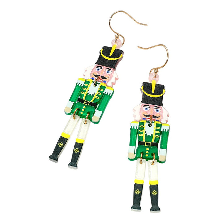 Celebrate the season with these playful pink nutcracker drop earrings featuring whimsical detailing and festive charm. A cheerful statement piece perfect for holiday parties, gifting, or adding a touch of Christmas spirit to your everyday winter style.