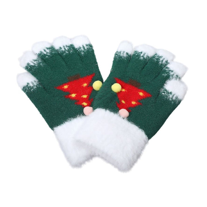 Stay warm in festive style with these adorable fuzzy gloves featuring playful Christmas tree patterns and soft plush cuffs. Perfect for winter outings, holiday parties, or as a charming seasonal gift, these cozy gloves add both comfort and cheer to your cold-weather look.