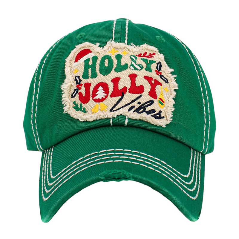 Black Holly Jolly Vibes Vintage Message Baseball Cap, This classic cap not only adds a festive touch to any outfit but also carries a message that embodies the joyful spirit of the Christmas season. Whether you're treating yourself or a loved one, this cap is a timeless and thoughtful gift that will bring smiles all around.