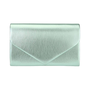 Green Metallic Envelope Evening Clutch Bag Crossbody Bag is the perfect accessory to elevate any outfit. Made with high-quality materials, its metallic design adds a touch of elegance. Its versatile crossbody style and spacious compartments make it a practical and stylish choice for any occasion.
