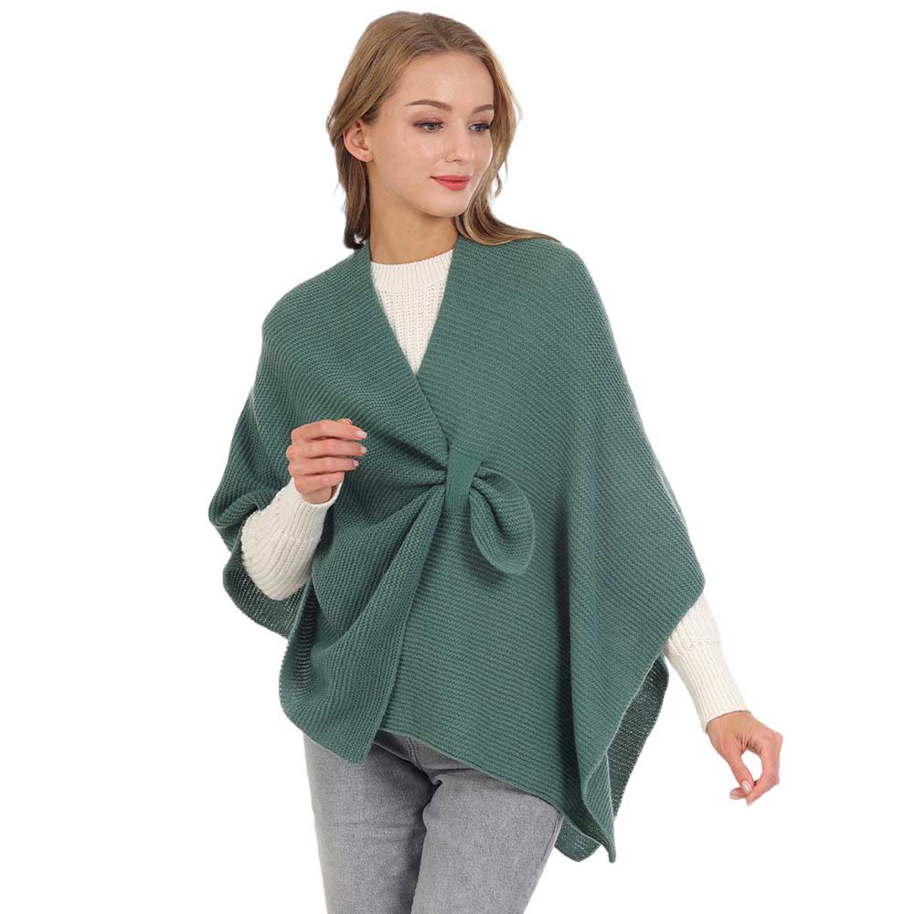 Green Solid Knitted Basic Cape, is beautifully designed with solid color that amps up your beauty to a greater extent. It enriches your attire with perfect combination. Breathable Fabric, comfortable to wear, and very easy to put on and off. Suitable for Weekend, Work, Holiday, Beach, Party, Club, Night, Evening, Date, Casual and Other Occasions in Spring, Summer and Autumn. Perfect Gift for Wife, Mom, Birthday, Holiday, Anniversary, Fun Night Out.