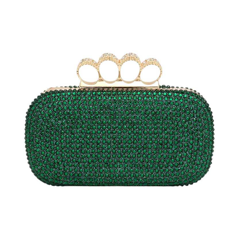 Green Trendy Bling Rectangle Evening Clutch Crossbody Bag, is beautifully designed and fit for all special occasions & places. Its catchy and awesome appurtenance drags everyone's attraction to you at any place & occasion. Perfect gift ideas for a Birthday, Christmas, Anniversary, Valentine's Day, and all special occasions.