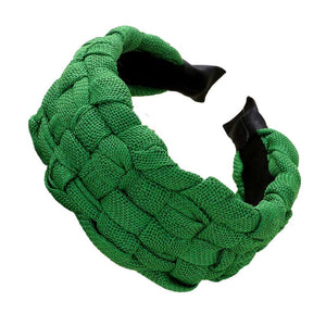Green Woven Fabric Headband, create a natural & beautiful look while perfectly matching your color with the easy-to-use woven fabric headband. Add a super neat and trendy knot to any boring style. Perfect for everyday wear, special occasions, outdoor festivals, and more. Awesome gift idea for your loved one or yourself.
