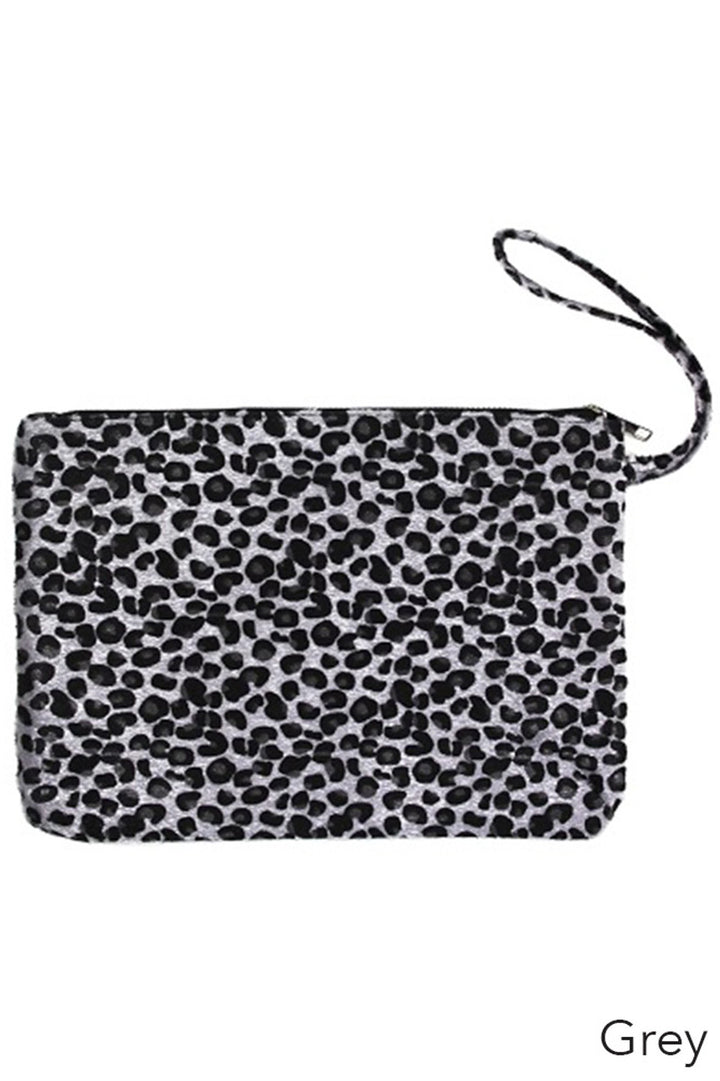 Leopard Print Large Pouch Clutch offers a stylish and spacious solution for carrying your essentials. Featuring a bold leopard pattern, this clutch combines fashion-forward design with practical storage, making it ideal for both casual outings and special events. Its durable construction ensures long-lasting use, while the roomy interior keeps your belongings organized and accessible. Perfect for those seeking a statement accessory with expert craftsmanship. 