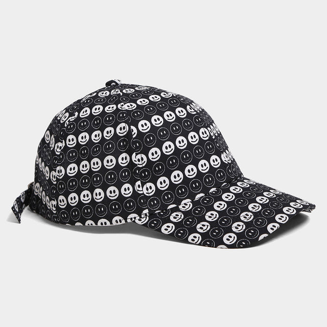 Madeline Love Black Happyface Baseball Cap - Hats