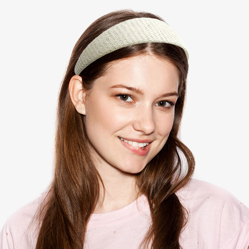 Braided Straw Headband - Ivory