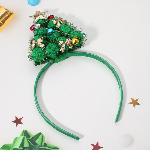 Madeline Love Green Festive Ornament Christmas Tree Accent Headband - Hair Accessories