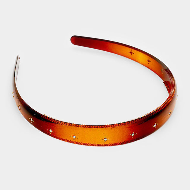 Madeline Love Brown Celluloid headband - Hair Accessories