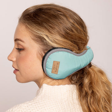 Madeline Love Mint Faux Fur Lined Padded Earmuffs - Hair Accessories