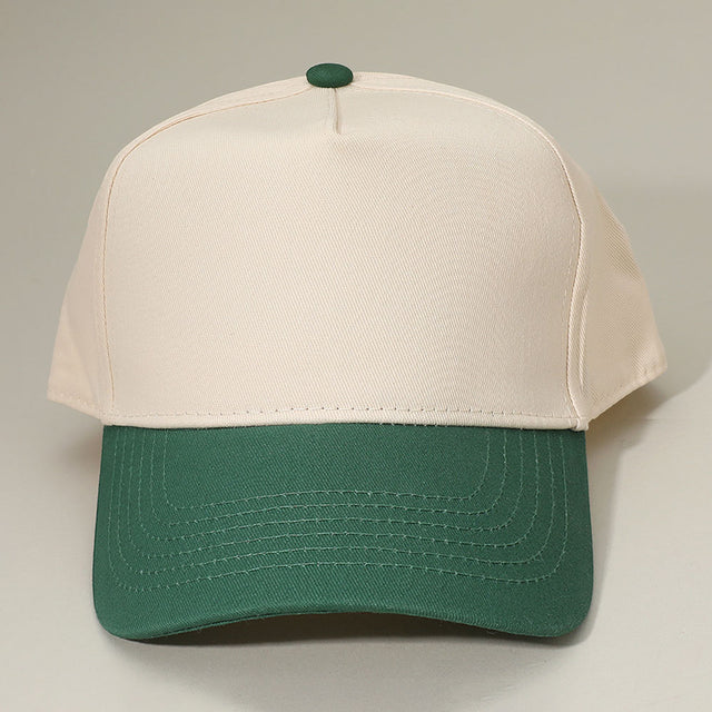 Madeline Love Green Classic Two Tone Adjustable Canvas Baseball Cap - Hats