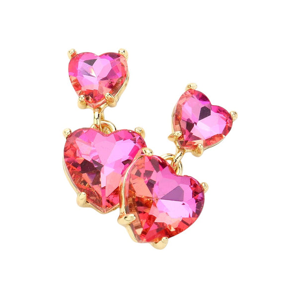 Heart Stone Cluster Dangle Earrings are the perfect addition to any jewelry collection. Handcrafted with a beautiful cluster of heart-shaped stones, these earrings are designed to add a touch of sophistication and charm to any outfit. Elevate your style with these stunning dangle earrings. 