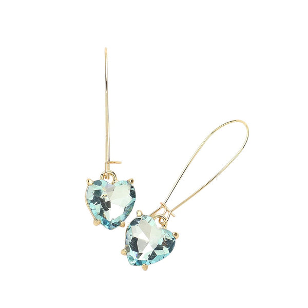 Heart Stone Cluster Dangle Earrings are a must-have for any jewelry collection. The elegant heart-shaped stones provide a subtle pop of color, while the dangle design adds a touch of sophistication. Made with high-quality materials, these earrings are the perfect accessory for any outfit. 