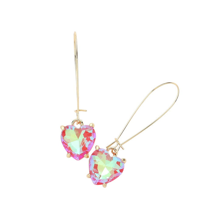 Heart Stone Cluster Dangle Earrings are a must-have for any jewelry collection. The elegant heart-shaped stones provide a subtle pop of color, while the dangle design adds a touch of sophistication. Made with high-quality materials, these earrings are the perfect accessory for any outfit. 