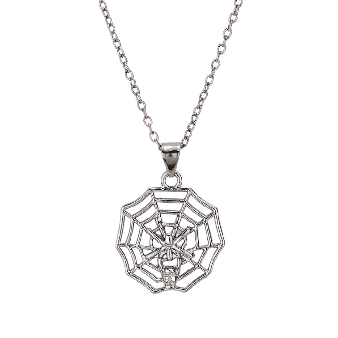 Hematite Metal Spider Cobweb Pendant Long Necklace, is beautifully designed with a Halloween theme that will make a glowing touch on everyone. This beautiful necklace is the ultimate representation of your class & beauty. Perfect gift accessory for especially Halloween to your friends, family, and the persons you love.
