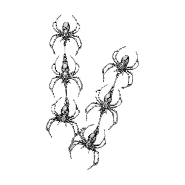 Hematite Triple Metal Spider Link Dangle Earrings, are fun handcrafted jewelry that fits your lifestyle, adding a pop of pretty color. Enhance your attire with these vibrant artisanal earrings to show off your fun trendsetting style. Great gift idea for your Wife, Mom, or any family member.