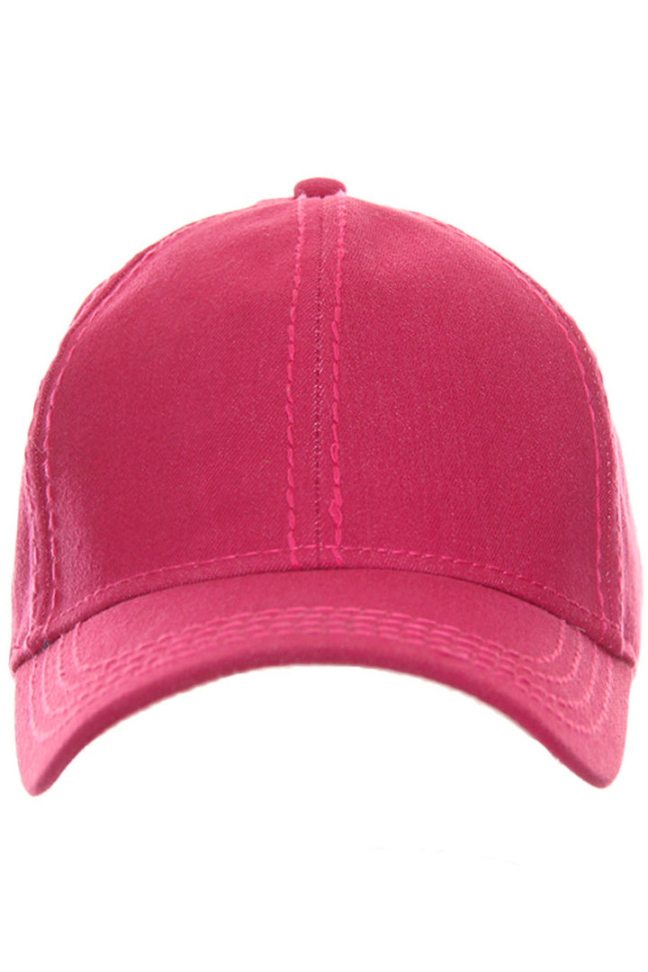 Ht Pink C.C BASEBALL PONYCAP offers superior comfort and style for everyday wear. With its adjustable strap and durable construction, this cap is perfect for any outdoor activity. Its timeless design and quality material make it a must-have for any wardrobe. Upgrade your look with the C.C BASEBALL PONYCAP.