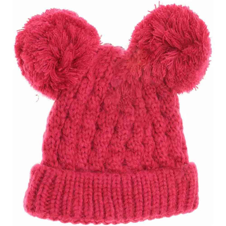 HotPink Kids Solid Double Pom CC Beanies are expertly designed to provide exceptional warmth and comfort. Featuring a double-layered knit construction, these beanies ensure enhanced insulation for chilly days. Their solid-color design, paired with double pom accents, offers a stylish yet playful look, ideal for active children. Made from soft, durable materials, they fit snugly without sacrificing comfort, making them a reliable choice for everyday wear during colder seasons.