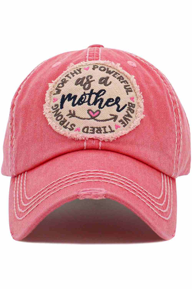 HotPink The AS A MOTHER Vintage Ball Cap showcases a meaningful statement with a timeless, vintage-inspired design. Designed for everyday comfort, it’s perfect for casual wear while adding a confident and stylish touch to any outfit.