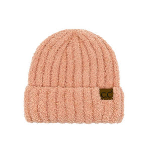 Indi Pink C.C Solid Color Fuzzy Beanie Hat. Stay warm this winter with it. This stylish beanie features a soft, plush material to provide superior comfort and warmth. The adjustable fit ensures the perfect fit for any age group. A perfect winter gift, enjoy the winter season in style with the C.C Solid Color Fuzzy Beanie.