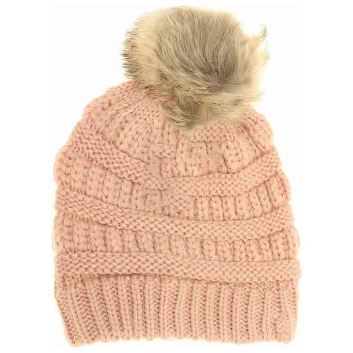 IndiePink Kids Fur Pom CC Beanie combines warmth and style with a soft, comfortable fabric that shields young heads from cold weather. Its plush fur pom adds a fashionable accent while maintaining breathability, ensuring all-day comfort and protection during outdoor play or casual outings. Designed for durability and ease of wear, this beanie is an essential winter accessory for active children. 