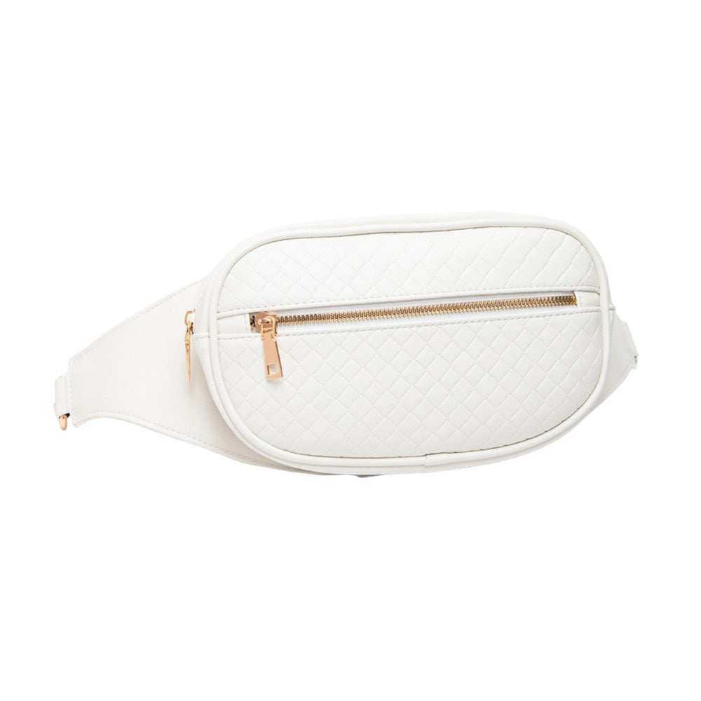 Ivory Indulge in the luxurious feel of our Faux Braided Leather Mini Sling Bag. Crafted with precision from high-quality faux leather, this bag offers a stylish and durable option for carrying your essentials. The braided design adds a touch of elegance, making it the perfect accessory for any outfit.