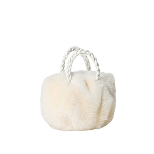 Ivory Faux Fur Tote Crossbody Bag, is perfect to carry all your handy items with ease. This faux fur tote bag features a top zipper closure for security that makes your life easier and trendier. It's very easy to carry with your hands. This is the perfect gift idea for a holiday, Christmas, anniversary, Valentine's Day, etc.
