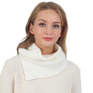 Ivory Solid Knit Snood Scarf, is delicate, warm, on-trend & fabulous, and a luxe addition to any cold-weather ensemble. Great for daily wear in the cold winter to protect you against the chill, the classic style scarf & amps up the glamour with a plush material. Perfect gift for birthdays, holidays, or any occasion.