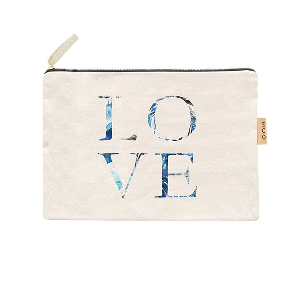 Love Message Cotton Canvas Eco Pouch Bag is not only stylish and durable, but it also helps reduce your carbon footprint. Made from eco-friendly cotton canvas, it features a charming love message that will make you smile every time you use it. Show your love for the environment with this must-have bag.