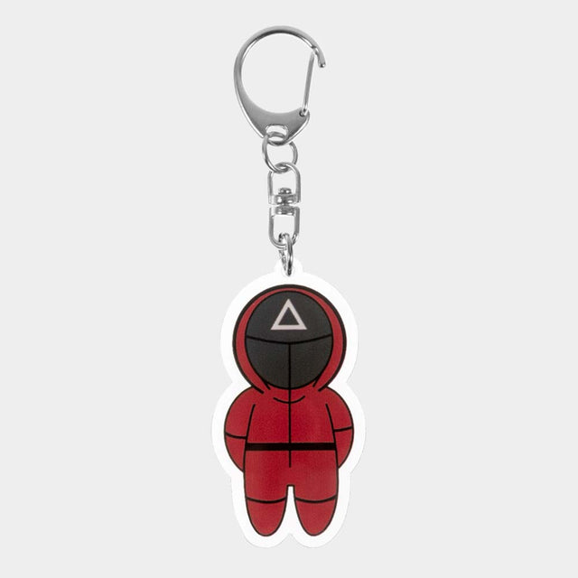 Madeline Love Red Squid Game Triangle Keychain - Jewelry