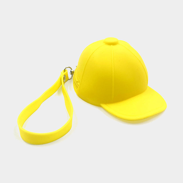 Madeline Love Yellow Silicon Hat Coin Purse With Strap - Bags & Wallets