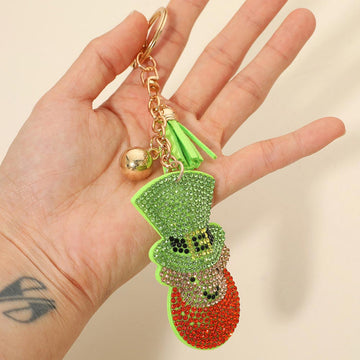 Madeline Love Green, Light Bling Studded Leprechaun Tassel Keychain Bag Charm - Bags & Wallets