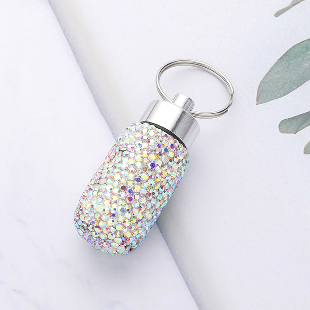 Madeline Love AB Bling Mini Pill Case Keychain - Jewelry