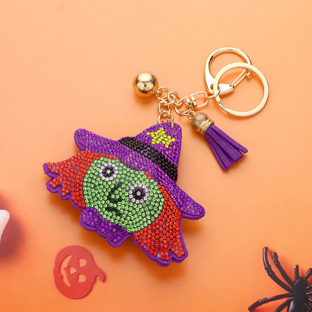 Madeline Love Multi Bling Halloween Witch Keychain Bag Charm - Bags & Wallets