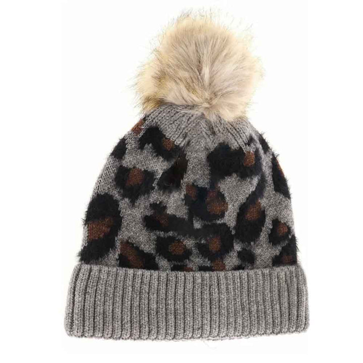 Light Grey KIDS Leopard Pom C.C Beanie combines playful design with practical warmth, featuring a soft pom-pom and a trendy leopard print. Designed to fit comfortably on children’s heads, it offers reliable insulation for cooler weather while maintaining durability for everyday wear. This beanie is an expert choice for parents seeking both style and function in their child’s winter accessories. 