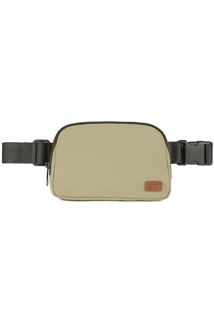 Khaki C.C. Waterproof Mini Fanny Belt Bag is the perfect accessory for any adventure. The waterproof material ensures your belongings stay dry, while the compact size and secure belt keep them close and safe. Ideal for outdoor activities or travelling, this bag is a must-have for any on-the-go individual.