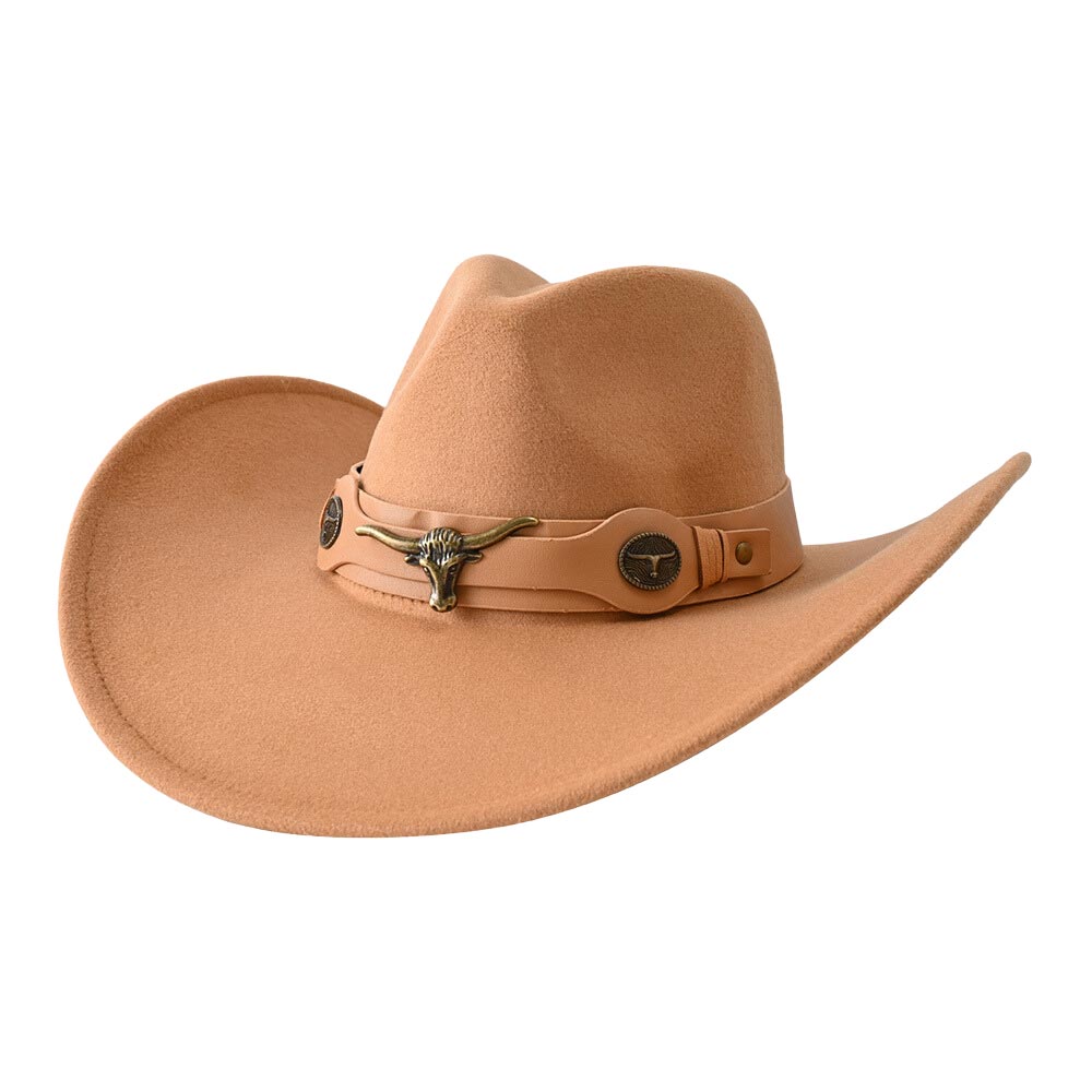Khaki Steer Head Pointed Cowboy Hat, Shield yourself from the sun, and keep your style eye-catchy with this Cowboy Hat! No matter where you go, on the beach, at summer parties, or outside it will keep you cool and comfortable. Perfect gifts for birthdays, Mother’s Day, anniversaries, holidays, Valentine’s Day, etc.