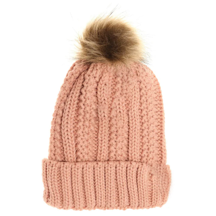 Indi-Pink Kids Fuzzy Lined Fur Pom CC Beanie offers superior warmth and comfort with its soft, fuzzy lining designed specifically for children. Its durable construction ensures long-lasting wear, while the stylish fur pom adds a fashionable accent. Ideal for cold weather, this beanie provides expert-level protection and cozy insulation, making it a practical and trendy accessory for your child’s winter wardrobe.