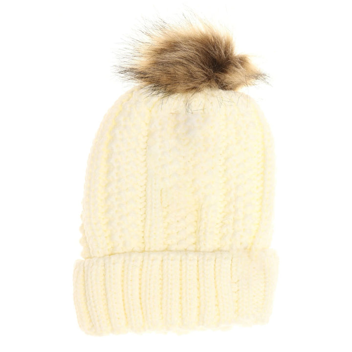 Ivory Kids Fuzzy Lined Fur Pom CC Beanie offers superior warmth and comfort with its soft, fuzzy lining designed specifically for children. Its durable construction ensures long-lasting wear, while the stylish fur pom adds a fashionable accent. Ideal for cold weather, this beanie provides expert-level protection and cozy insulation, making it a practical and trendy accessory for your child’s winter wardrobe.