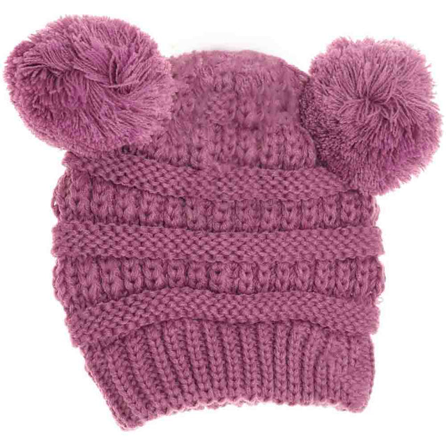 Lavender BABY Solid Double Pom CC Beanie offers expert-level warmth and comfort for your little one. Designed with a soft, double-layer knit and two adorable pom-poms, this beanie provides superior insulation while maintaining a gentle fit on delicate baby skin. Its solid color ensures easy pairing with any outfit, making it both practical and stylish for everyday wear. Ideal for chilly weather, this beanie helps keep your baby cozy and protected from the cold. 