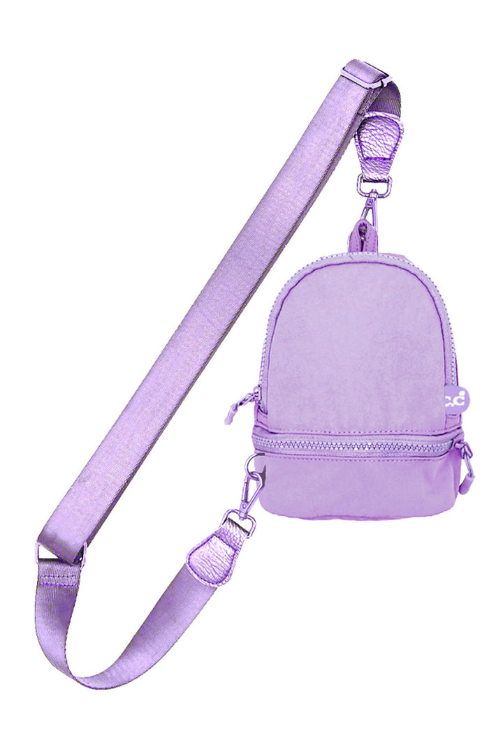 Lavender C.C Mini Solid Sling Backpack offers a compact yet functional design, perfect for hands-free convenience. Crafted with durable materials, it ensures long-lasting use while providing secure storage for essentials. Its adjustable strap allows for a comfortable fit, making it ideal for daily errands or travel. This sleek backpack combines practicality with style, delivering expert-level utility in a minimalist package. 