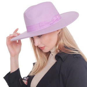 Lavender Trendy Bow Band Pointed Solid Panama Hat, a beautiful & comfortable Panama hat is suitable for summer wear to amp up your beauty & make you more comfortable everywhere. Perfect for keeping the sun off your face, neck, and shoulders. It's an excellent gift item for your friends & family or loved ones this summer.
