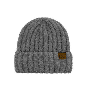 Light Gray C.C Solid Color Fuzzy Beanie Hat. Stay warm this winter with it. This stylish beanie features a soft, plush material to provide superior comfort and warmth. The adjustable fit ensures the perfect fit for any age group. A perfect winter gift, enjoy the winter season in style with the C.C Solid Color Fuzzy Beanie.